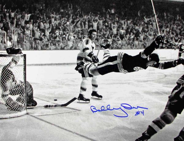 Bobby Orr Signed "Diving" 11" x 14" B&W Photo