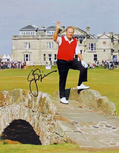 Jack Nicklaus Signed 11" x 14" Color Photo at St. Andrews