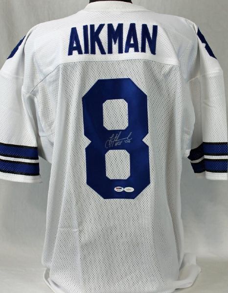 Troy Aikman Signed Cowboys Jersey with "HOF 06" Inscription (PSA/DNA & JSA)