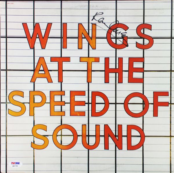 Paul McCartney Signed Wings Album: "Wings at The Speed of Sound" (PSA/DNA)
