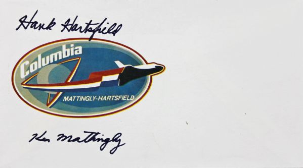 STS-4 Columbia Signed Cachet Cover w/Mattingly & Hartsfield