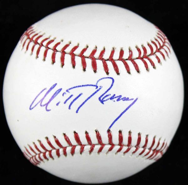 Mitt Romney Signed OML Baseball (JSA)