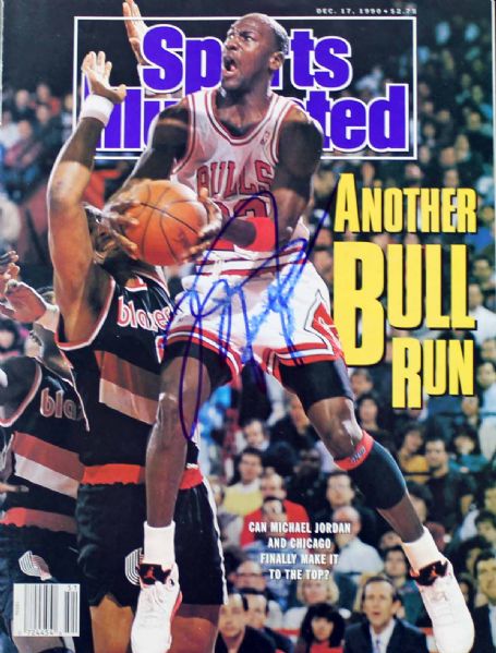 Michael Jordan Signed December 1990 Sports Illustrated Magazine