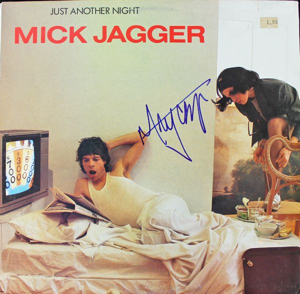Mick Jagger Signed Record Album: "Just Another Night"