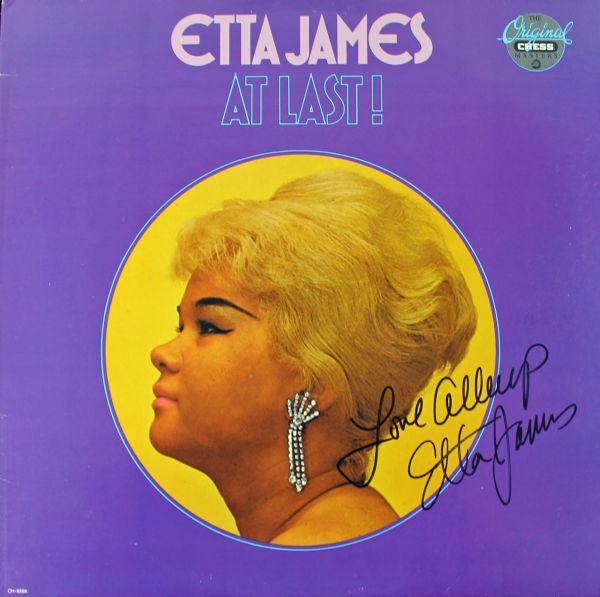Etta James Signed Record Album: "At Last!"