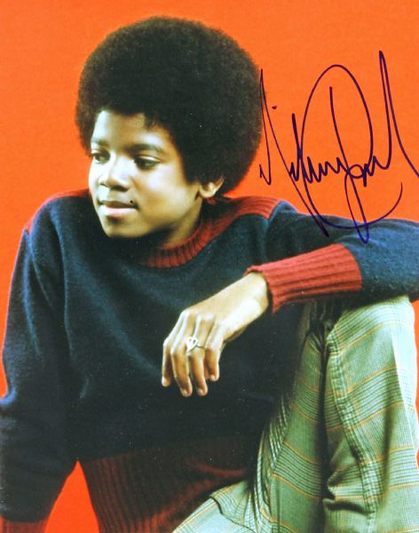 Michael Jackson Signed 8" x 10" Color Photo (Jackson 5 Era)