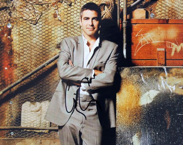 George Clooney: Lot of Two (2) Signed 8" x 10" Color Photos
