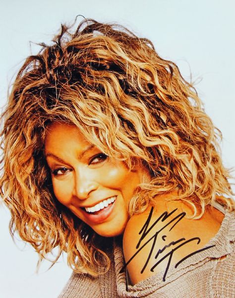 Tina Turner Signed 8" x 10" Color Photo