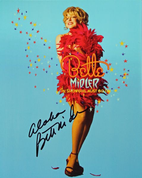 Bette Midler Signed 8" x 10" Publicity Photo