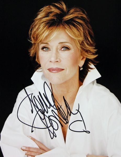 Jane Fonda Signed 8" x 10" Color Photo