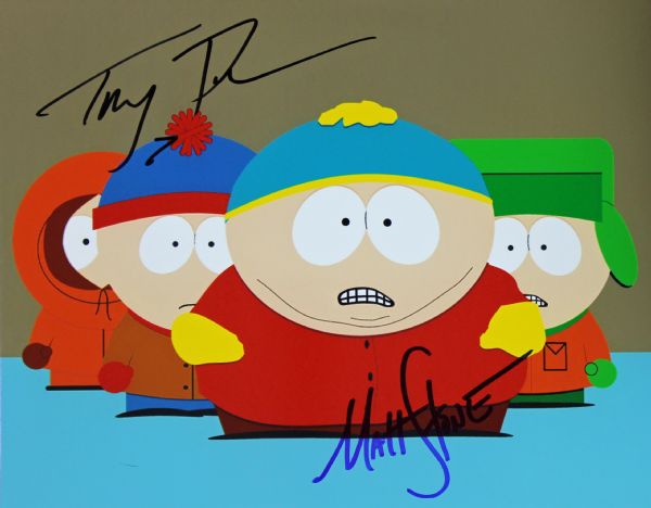 South Park: Trey Parker & Matt Stone Signed 8" x 10" Color Photo