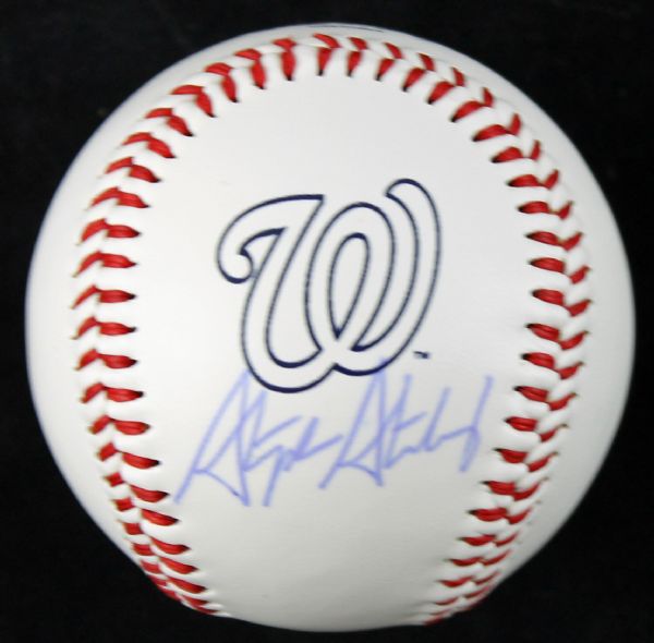 Stephen Strasburg Signed Washington Nationals Souvenir Logo Baseball