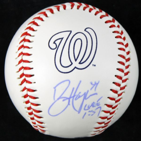 Bryce Harper Signed Washington Nationals Souvenir Logo Baseball