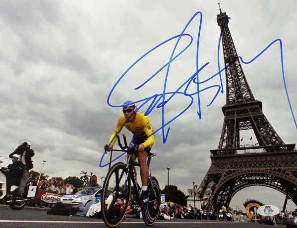 Lance Armstrong Signed 11" x 14" Color Photo