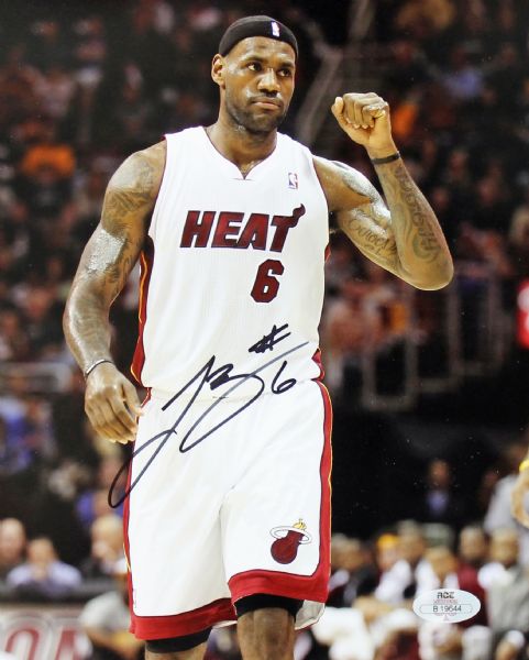 autographed lebron