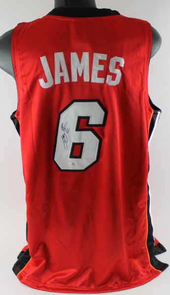 LeBron James Signed Miami Heat Pro Model Jersey (Home)