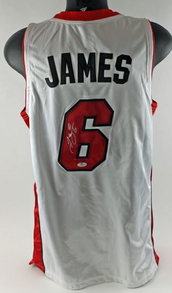 LeBron James Signed Miami Heat Pro Model Jersey (Away)
