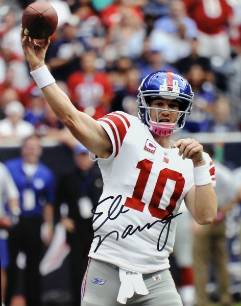Eli Manning Signed 8" x 10" Color Photo