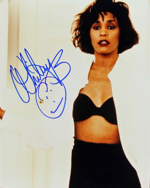 Whitney Houston Signed 8" x 10" Color Photo
