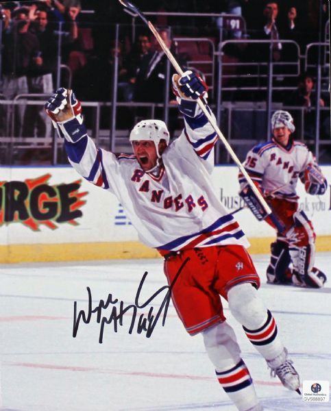 Wayne Gretzky Signed 8" x 10" Color Photo (Rangers)