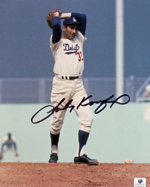Sandy Koufax Signed 8" x 10" Color Photo