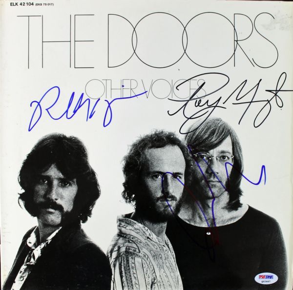 The Doors Signed Record Album: "Other Voices" (3 Sigs)(PSA/DNA)
