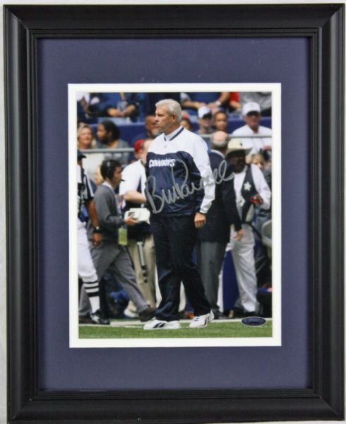 Bill Parcells Signed 8" x 10" Color Photo in Framed Display (Tri-Star)