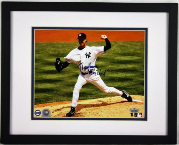 Randy Johnson Signed & Framed Photo w/"Big Unit" Insc. (Yankees)(Steiner)