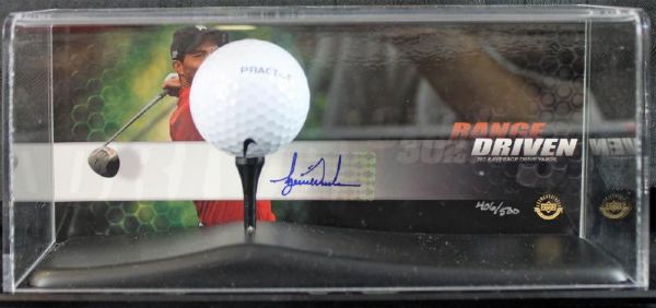 Tiger Woods Signed "Driven" Limited Edition Display with Practice Used Golf Ball (UDA)