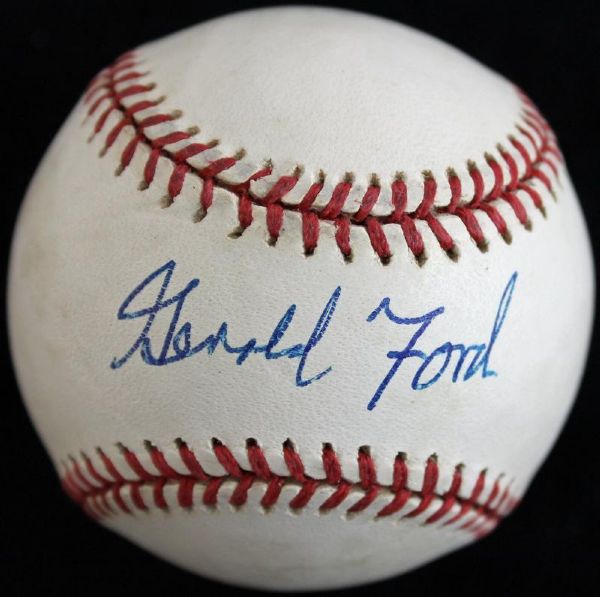 President Gerald R. Ford Signed ONL Baseball (PSA/DNA)