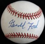 President Gerald R. Ford Signed ONL Baseball (PSA/DNA)