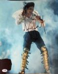 Michael Jackson Signed 11" x 14" Color Concert Photo (PSA/DNA)