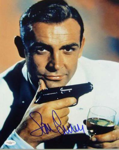 Sean Connery Signed 11" x 14" Color Photo as 007 James Bond (JSA)