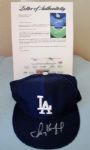 Sandy Koufax Double Signed Dodgers New Era Baseball Cap (PSA/DNA)
