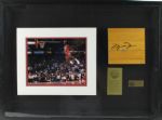 Michael Jordan Signed Ltd Ed Chicago Stadium Floor Relic Display (UDA) 