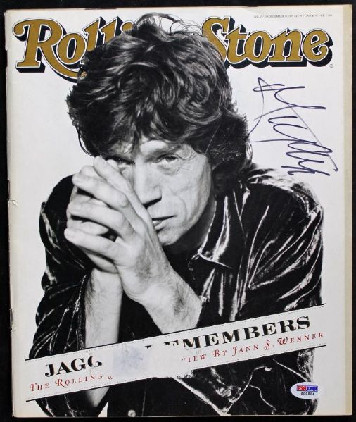 Rolling Stones: Mick Jagger Signed December 1995 Rolling Stone Magazine (PSA/DNA)