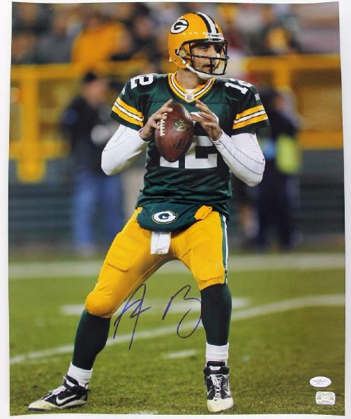 Aaron Rodgers Signed 16" x 20" Color Photo (JSA)
