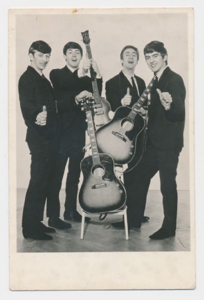 The Beatles Signed 1962 Parlaphone Promotional Photo with Exceptional Signatures (Perry Cox & PSA/DNA)