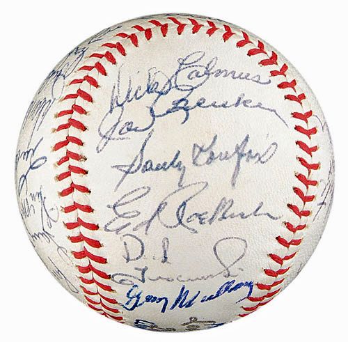 1963 Los Angeles Dodgers (World Champs!) Team Signed Ball (26 Sigs)(JSA)