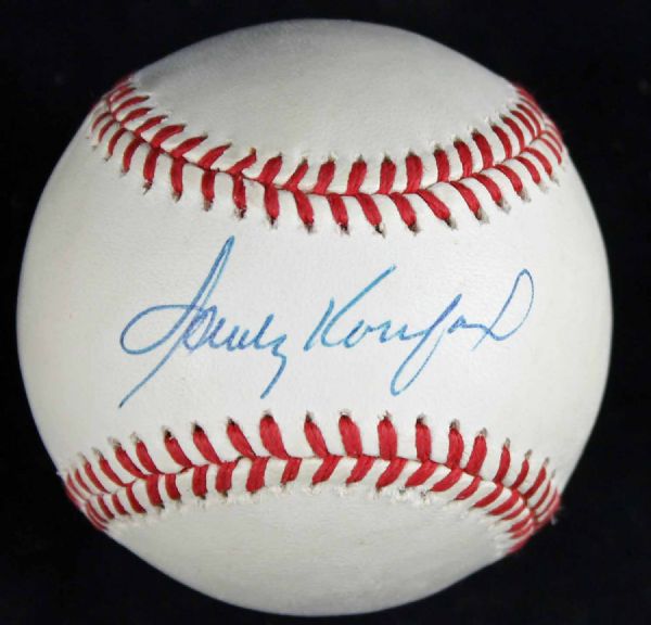 Sandy Koufax Signed ONL Baseball (JSA)