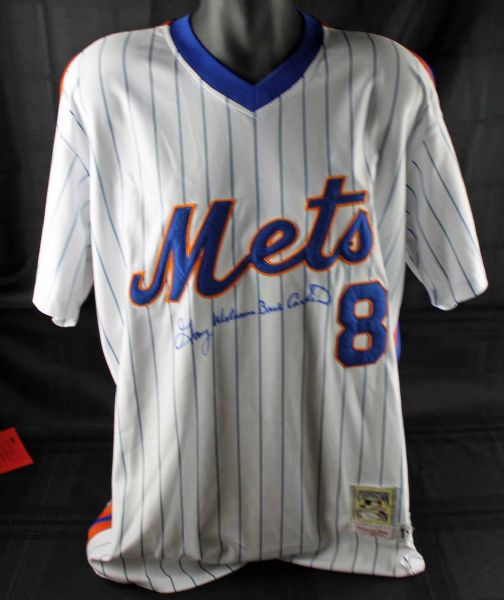 Gary Carter Signed NY Mets Mitchell & Ness Jersey w/"Welcome Back" Inscription (JSA)