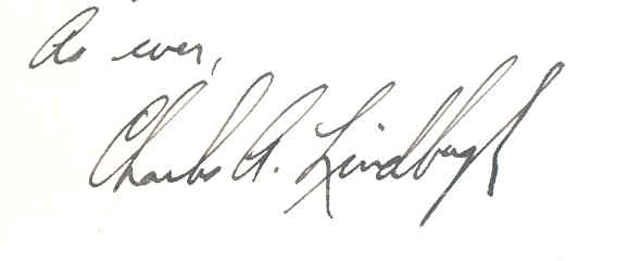 Lot Detail - Charles Lindbergh Superb Handwritten & Signed
