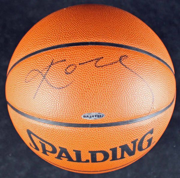 Kobe Bryant Signed Spalding NBA Leather Game Model Basketball (UDA)