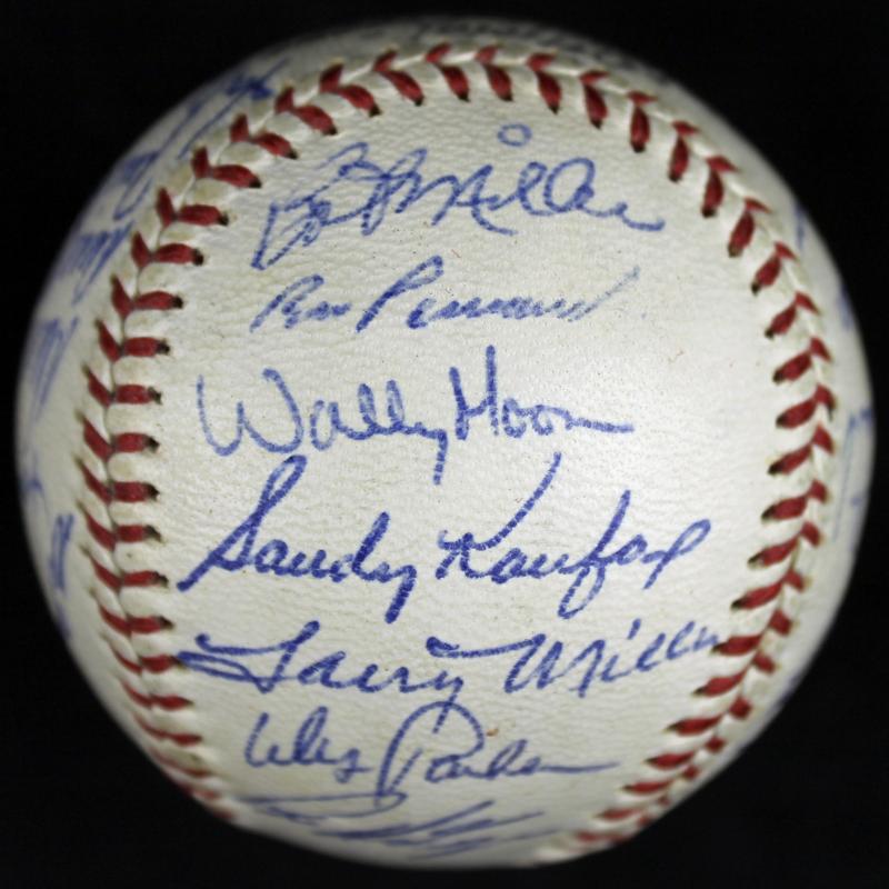 Lot Detail - 1964 Los Angeles Dodgers Team Signed ONL Baseball w/Koufax ...