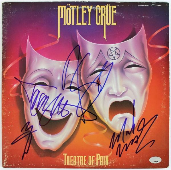 Motley Crue Group Signed Album: "Theatre of Pain" (PSA/DNA)