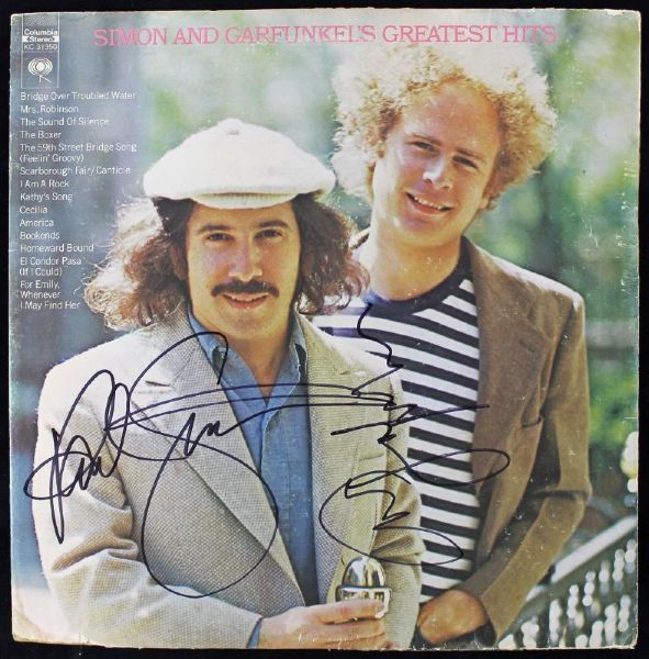 Paul Simon & Art Garfunkel Dual Signed "Greatest Hits" Album (Epperson/REAL)