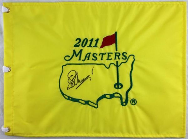 Charl Schwartzel Signed 2011 Masters Pin Hole Flag (Winner)(PSA/DNA)