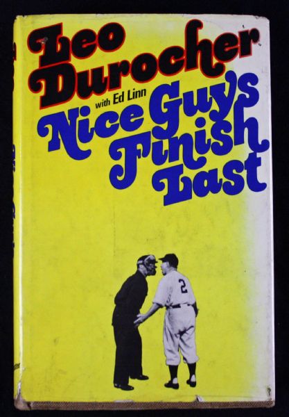 Lot Detail - Leo Durocher Signed Vintage Hard Cover Book: "Nice Guys