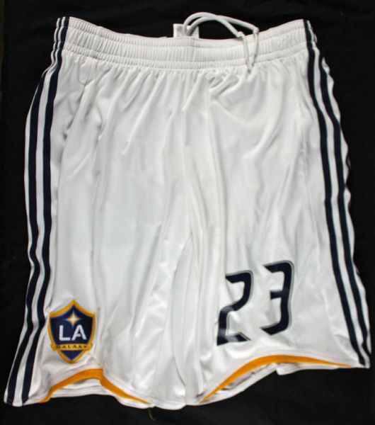 David Beckham Adidas Game Used LA Galaxy Soccer Shorts