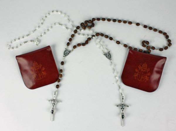 Pope John Paul II: Lot of Two (2) Personally Blessed Rosaries from the Vatican!